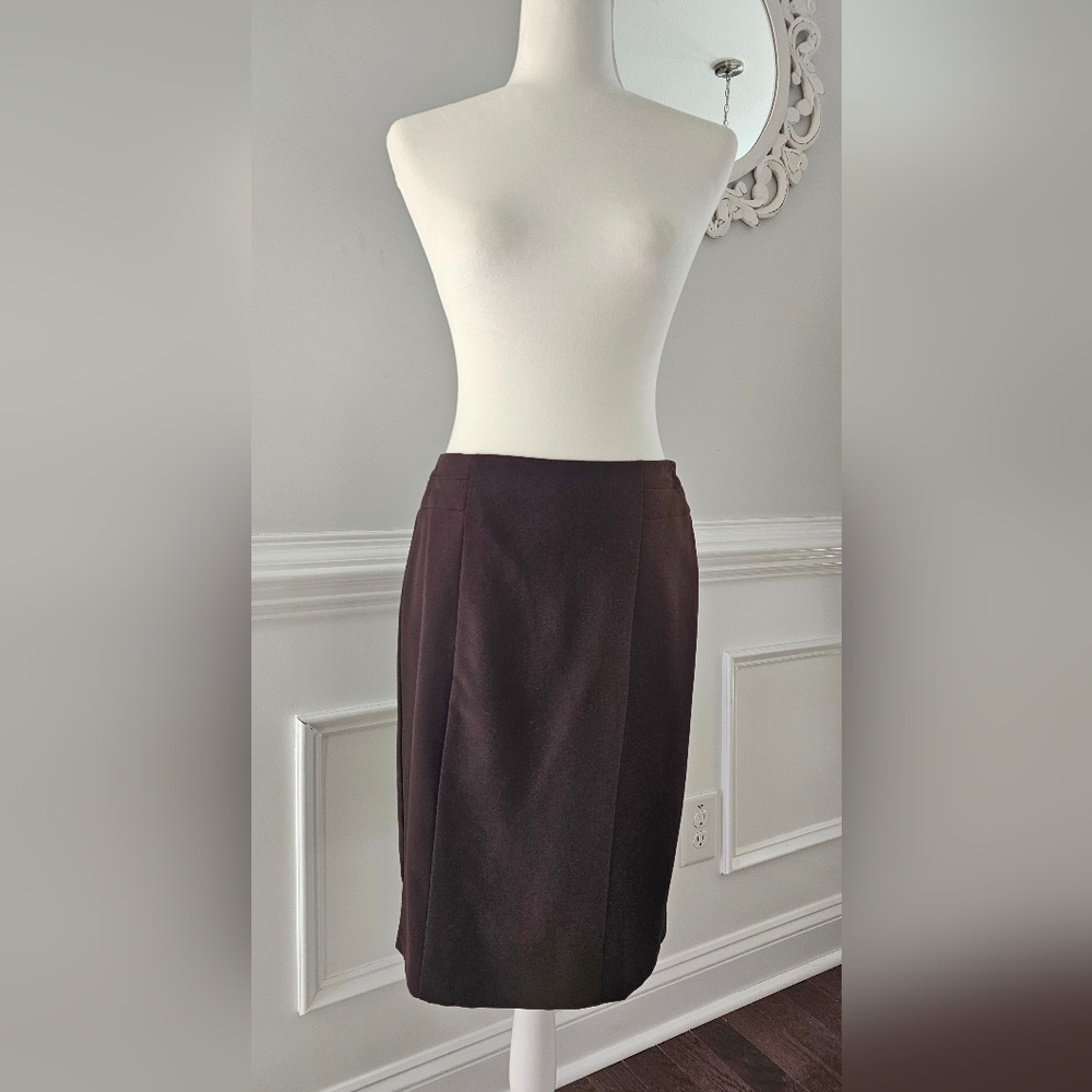 DressBarn Dark Brown Pencil Skirt - Size 4